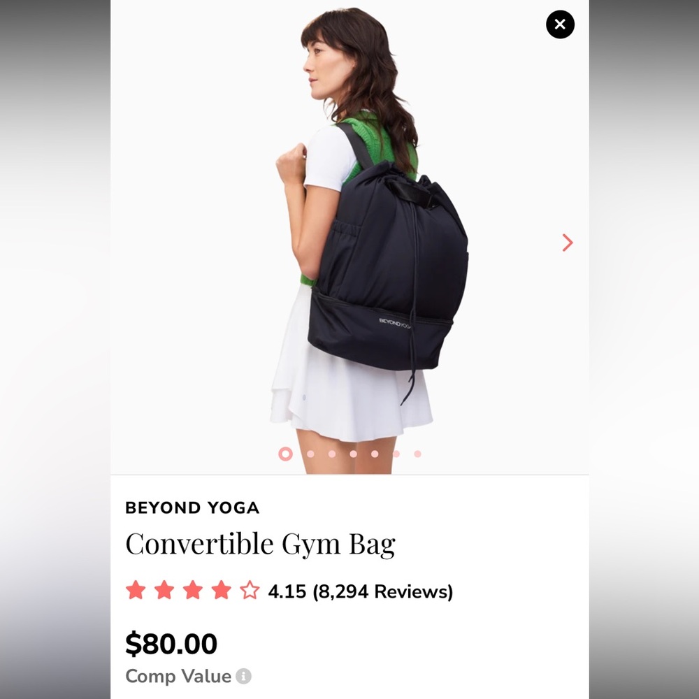 BEYOND YOGA Convertible Gym Bag - Picture 5 of 5